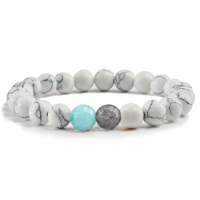 Aqua Beads Promise Bracelet - Image 2