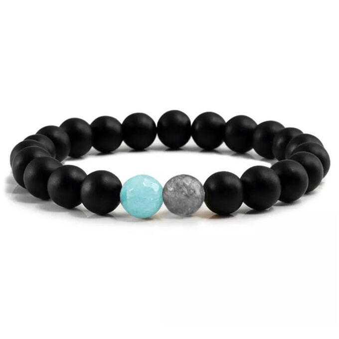 Aqua Beads Promise Bracelet - Image 3