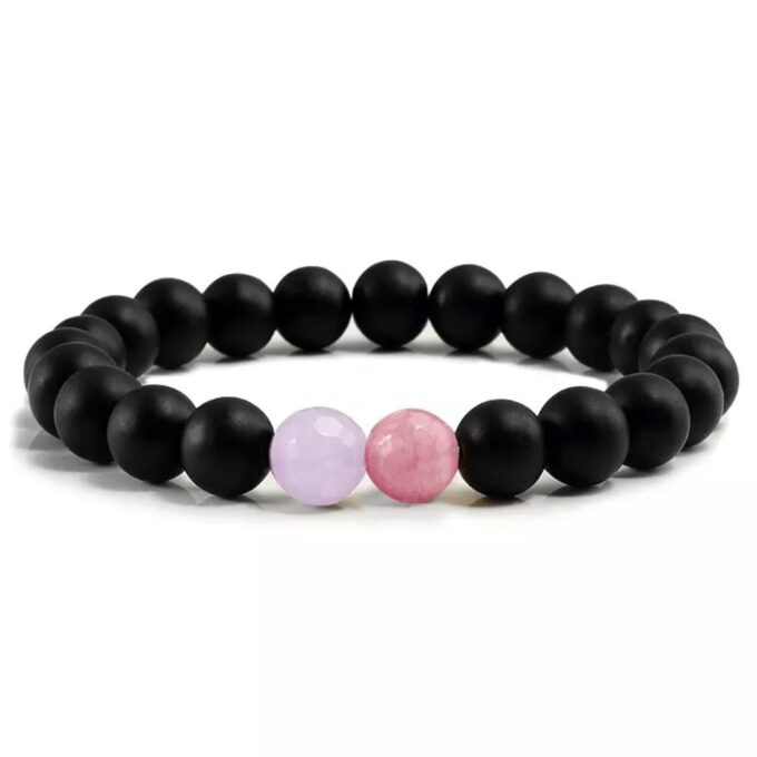 Orchid Beads Promise Bracelet - Image 3