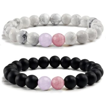 Orchid Beads Promise Bracelet