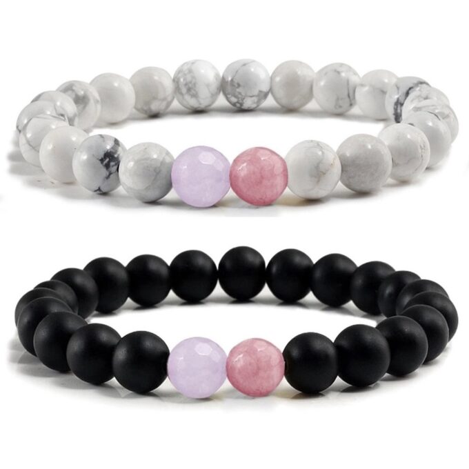 Orchid Beads Promise Bracelet