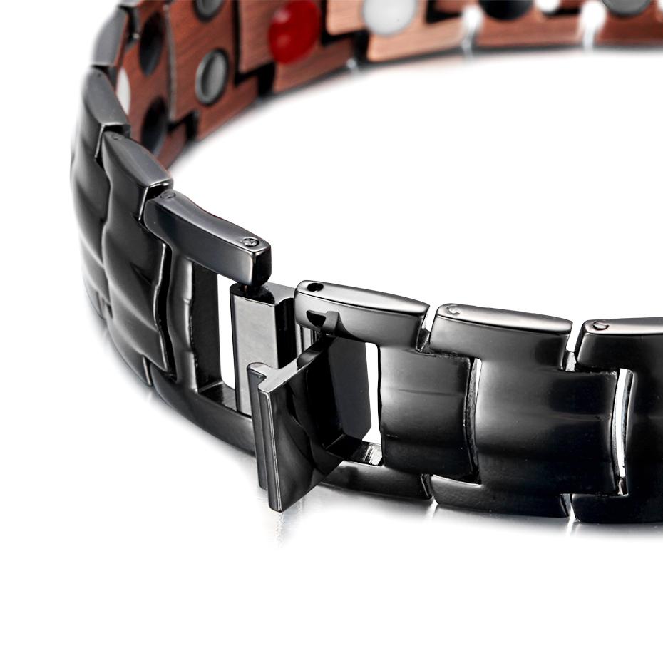 thumbnail image 2 of Men's 8.5" Copper Phoenix Rising Magnetic Link Bracelet – Healing Style – Adjustable 2 of 5