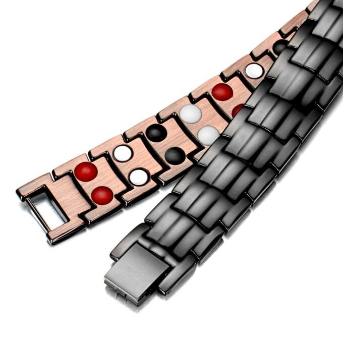 Relief Mens Arthritis Joint Pain Copper Magnetic Bracelets - Image 2