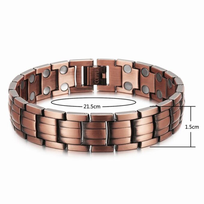 Red Copper Promote Insomnia Blood Circulation Magnetic Bracelets - Image 6