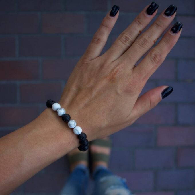 Calm Lava Stone Diffuser Anxiety Bracelet - Image 5