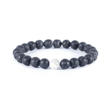 White Howlite Lava Stone Diffuser Anxiety Bracelet