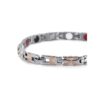 Women Rose Gold Diamond Silver Titanium Steel Magnetic Therapy Bracelets - Image 2