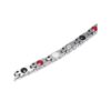 Women Rose Gold Diamond Silver Titanium Steel Magnetic Therapy Bracelets - Image 4