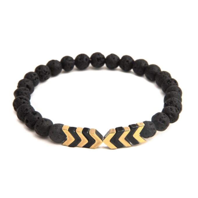 Sacred Arrow Lava Stone Diffuser Anxiety Bracelets - Image 3