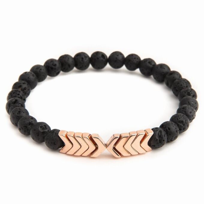 Sacred Arrow Lava Stone Diffuser Anxiety Bracelets - Image 2