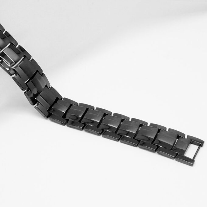 Men's Black Pure Titanium 4 in1 Negative Ions Germanium Magnetic Health Bracelets - Image 4