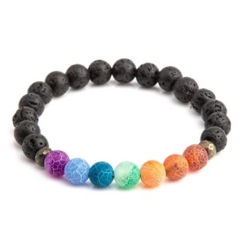 7 Chakra Agate Anxiety Bracelet