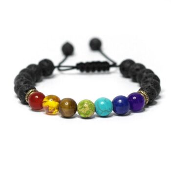 7 Chakra Adjustable Anxiety Bracelet