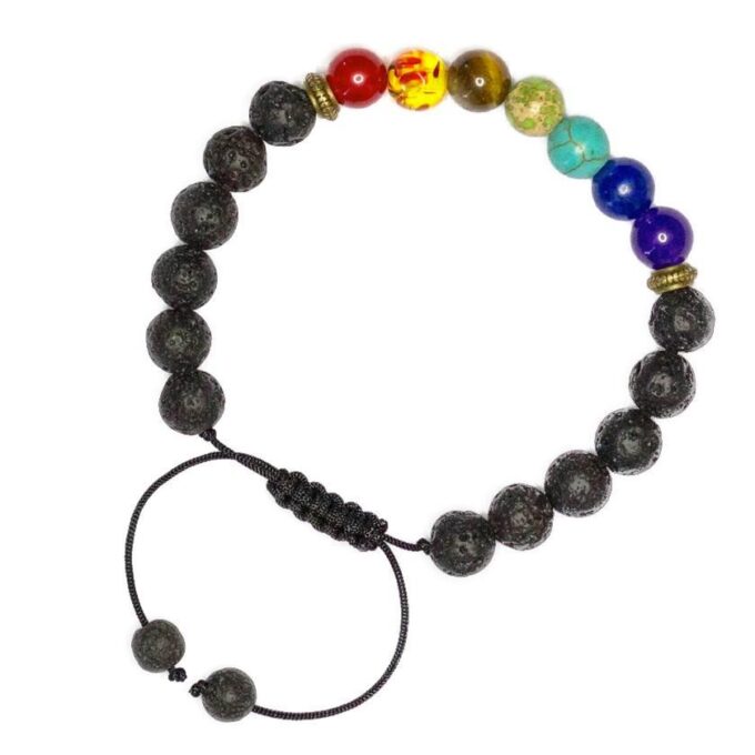 7 Chakra Adjustable Anxiety Bracelet - Image 2