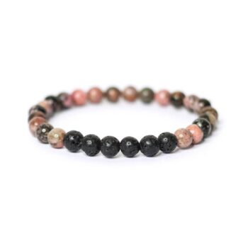 Black Rhodonite Anxiety Bracelet