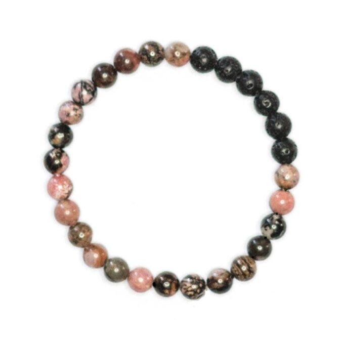 Black Rhodonite Anxiety Bracelet - Image 2
