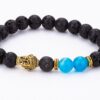 Blue Agate Buddha Anxiety Bracelet - Image 3