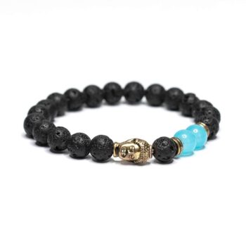 Blue Agate Buddha Anxiety Bracelet
