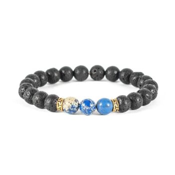 Blue Regalite Anxiety Bracelet
