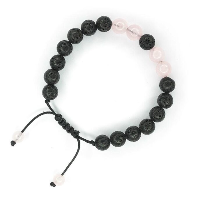 Rose Quartz Adjustable Anxiety Bracelet - Image 2
