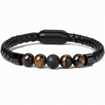 Magnetic Clasp Tiger Eye Diffuser Bracelet
