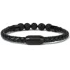Magnetic Clasp Genuine Leather Diffuser Bracelet - Image 2