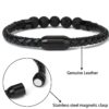Magnetic Clasp Genuine Leather Diffuser Bracelet - Image 3