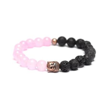 Rose Quartz Buddha Anxiety Bracelet