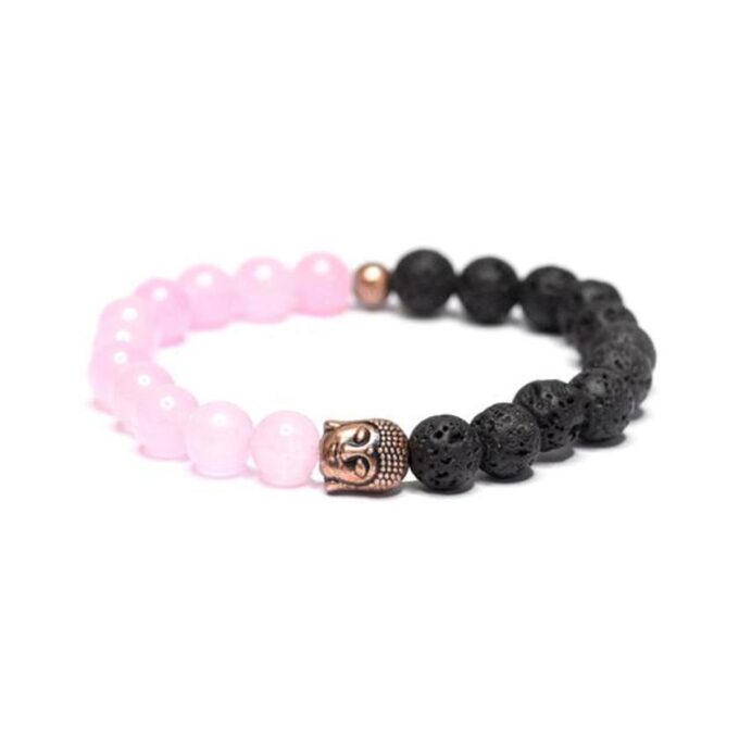 Rose Quartz Buddha Anxiety Bracelet