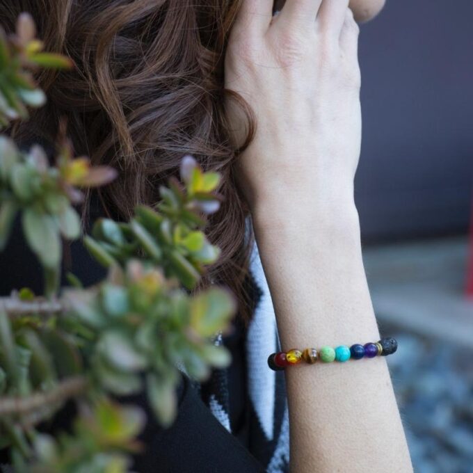7 Chakra Adjustable Anxiety Bracelet - Image 4