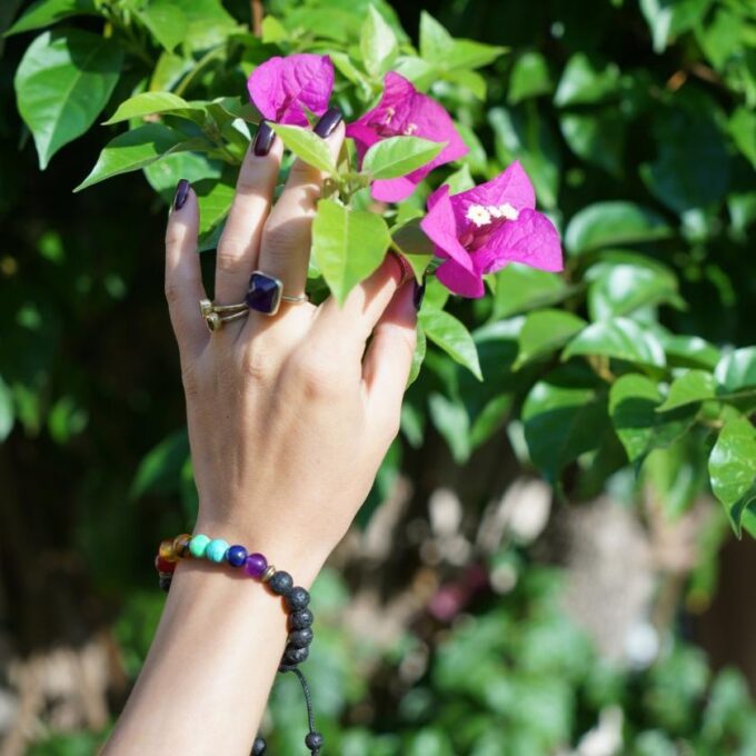 7 Chakra Adjustable Anxiety Bracelet - Image 3