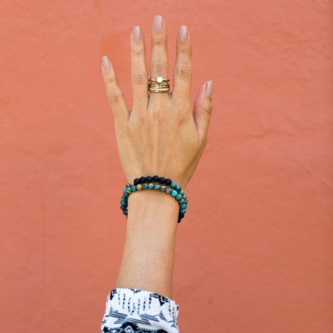Blue Cosmic Diffuser Anxiety Bracelet - Image 3