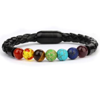 Magnetic Clasp 7 Chakra Diffuser Bracelet