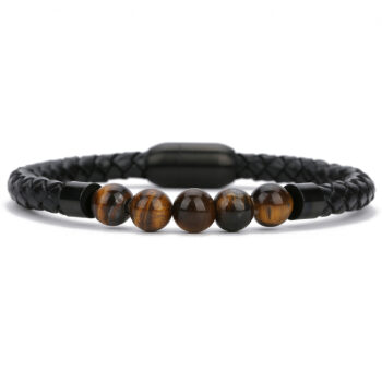 Magnetic Clasp Tiger Eye Diffuser Bracelet