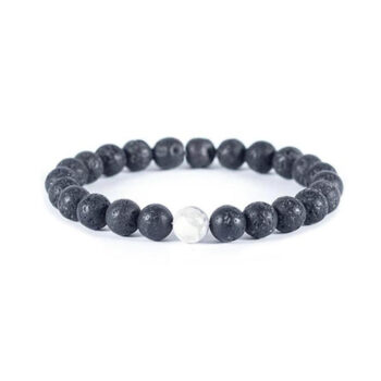White Howlite Lava Stone Anxiety Bracelet