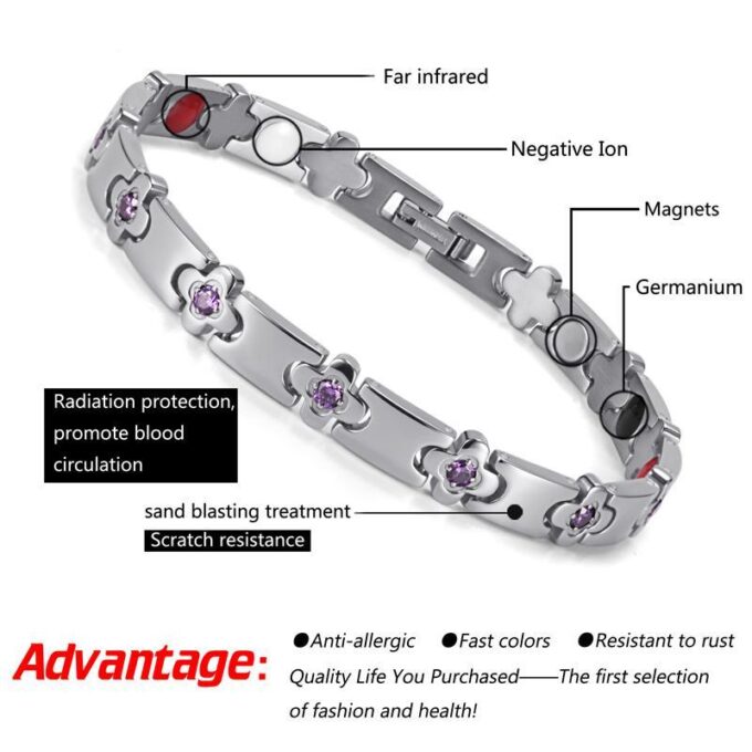 Titanium Joint Pain Women Magnetic Bracelets for Carpal Tunnel - Image 6