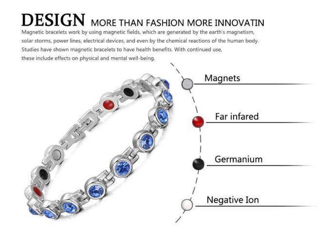 Womens Magnetic Bracelets For Arthritis Pain and weight loss - Image 11