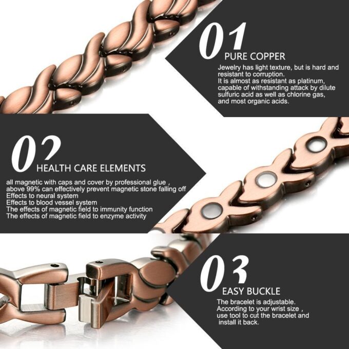 Women Health Care Pure Copper Ankle Magnetic Bracelet  for Arthritis - Image 4