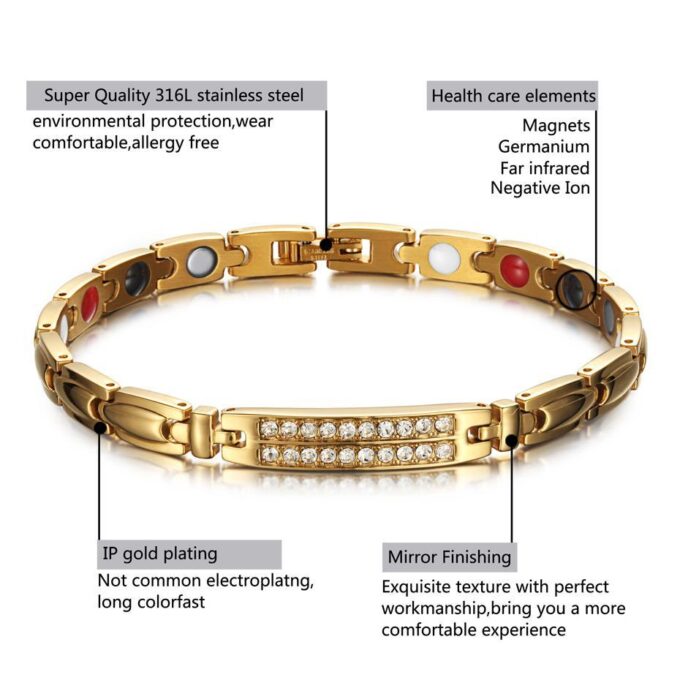 Women Diamond Magnetic Bracelet for Pain - Image 4