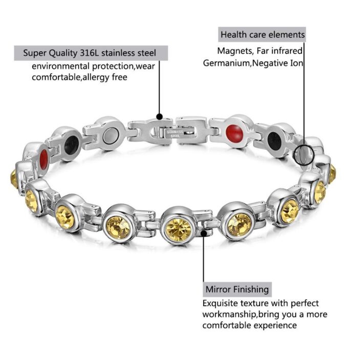 Womens Magnetic Bracelets For Arthritis Pain and weight loss - Image 7