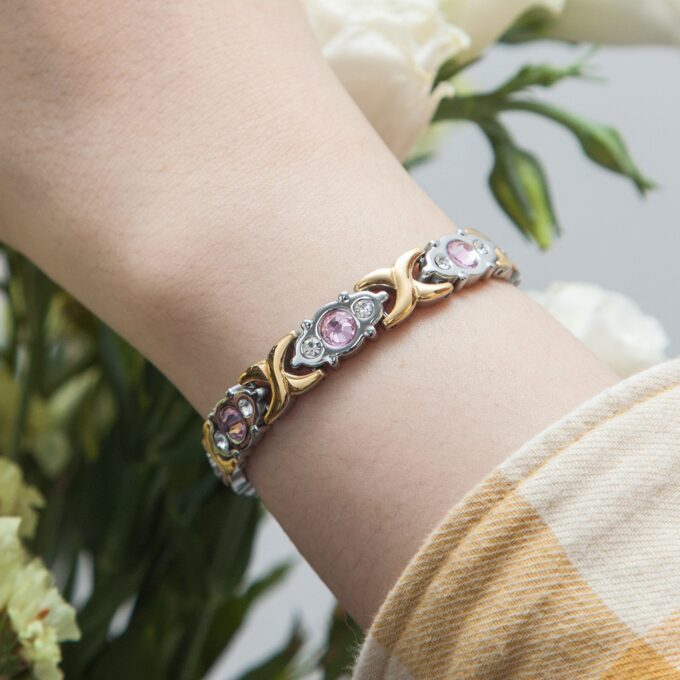 Stainless Steel Women Magnetic Bracelet for Arthritis - Image 13