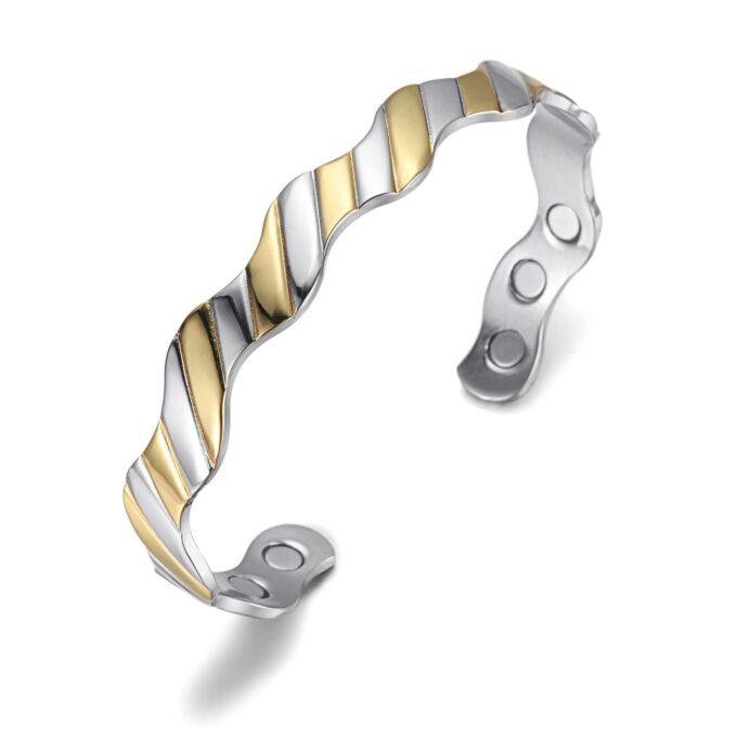 Unique Design Mix Color Pain Relieve Copper Magnetic Bangles - Image 3