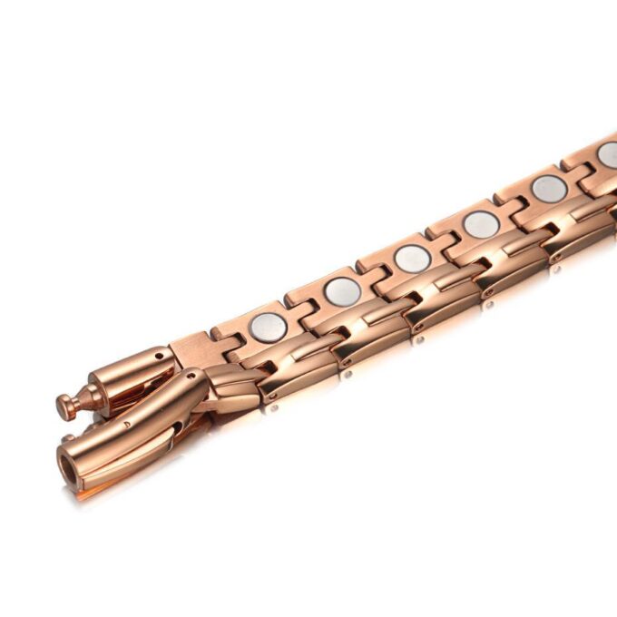 Stainless Steel Rose Gold Bio Magnetic Bracelet Necklace Series - Image 6