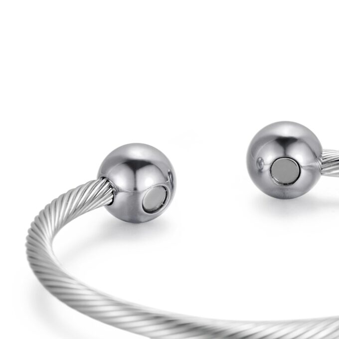 Stainless Steel High Gauss Magnetic Bangle for Pain - Image 4