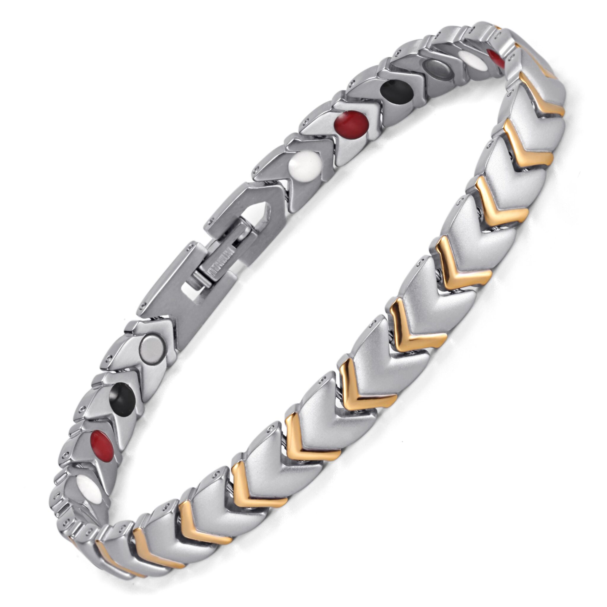 Woman’s Arthritis Bracelets Reviews Blood Circulation Titanium