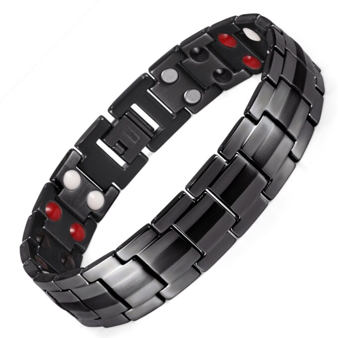 Titanium Mens Magnetic Therapeutic Bracelets Benefit for Wrist Pain - Image 3