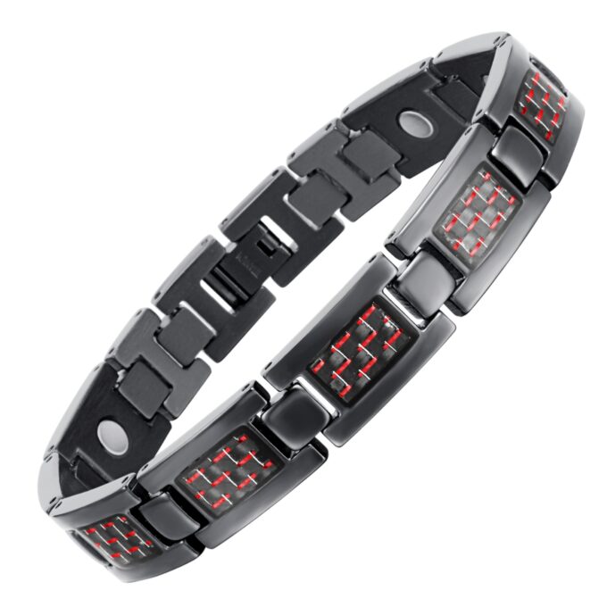 Titanium Carbon Fiber Blood Circulation Magnetic Arthritis Bracelet - Image 3