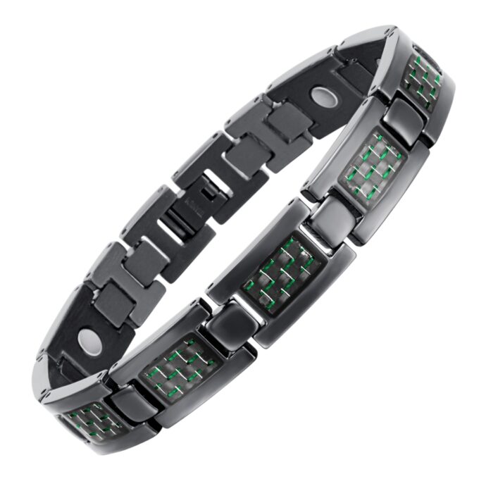 Titanium Carbon Fiber Blood Circulation Magnetic Arthritis Bracelet - Image 4