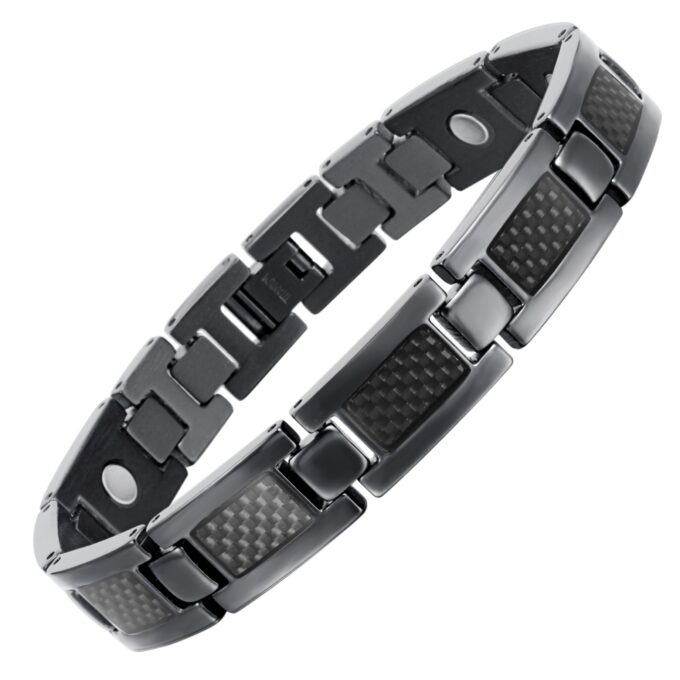 Titanium Carbon Fiber Blood Circulation Magnetic Arthritis Bracelet - Image 5