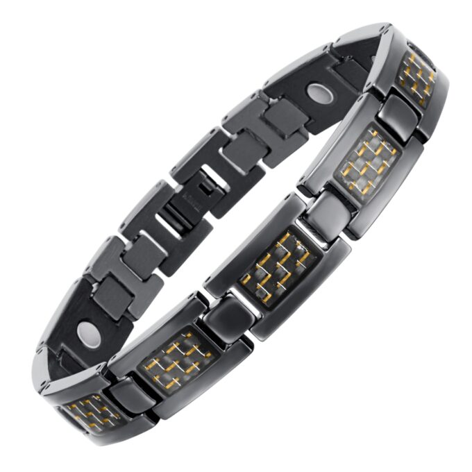 Titanium Carbon Fiber Blood Circulation Magnetic Arthritis Bracelet - Image 12